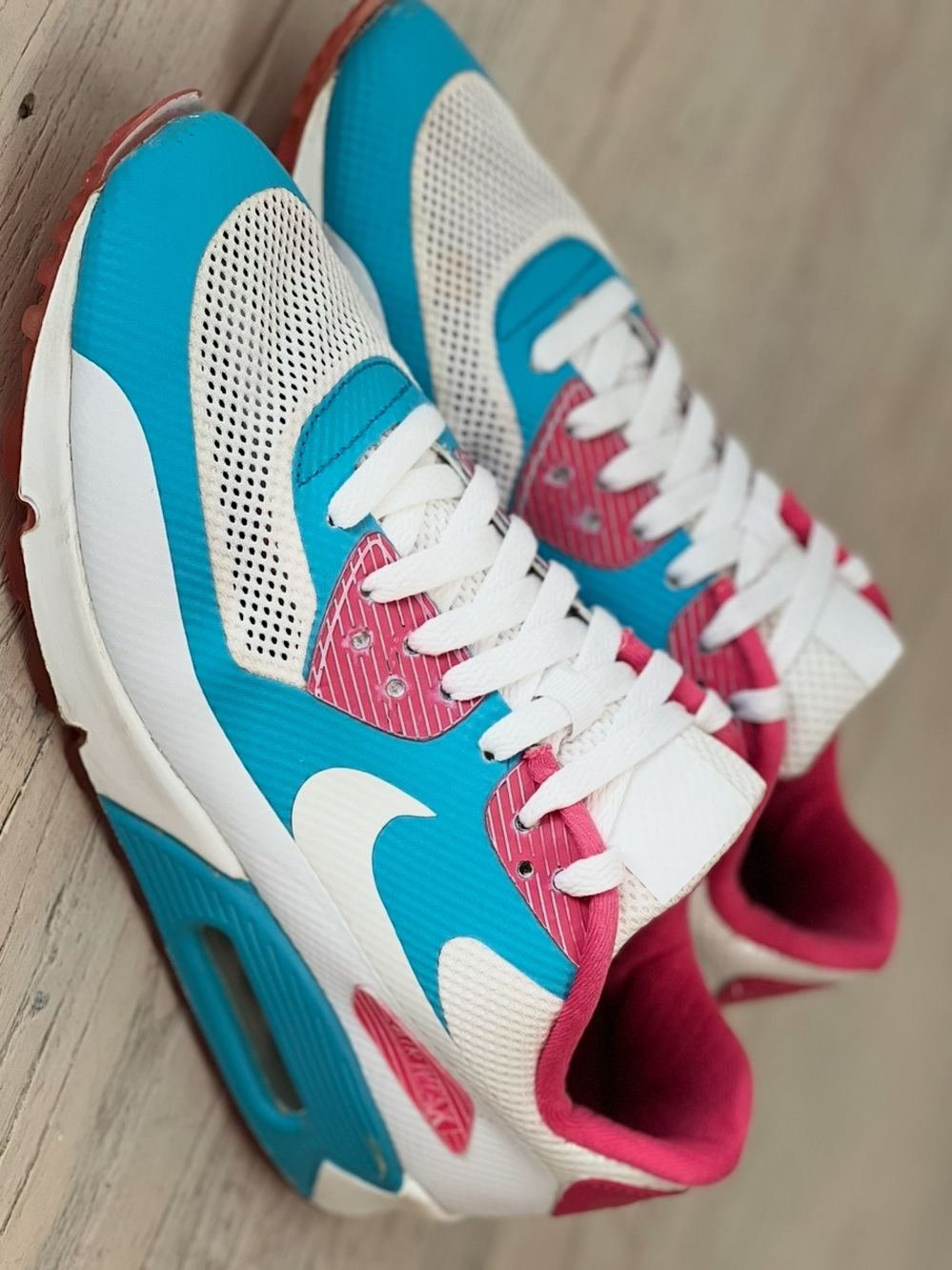 Nike Air Max 90 NikeiD Custom “Angela” Sneakers 488034-991 Women’s 9.5 Rare - Picture 14 of 14